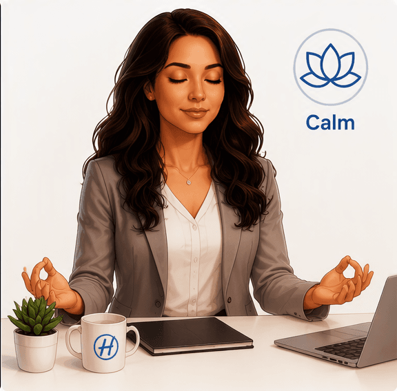 Heather calm and relieved